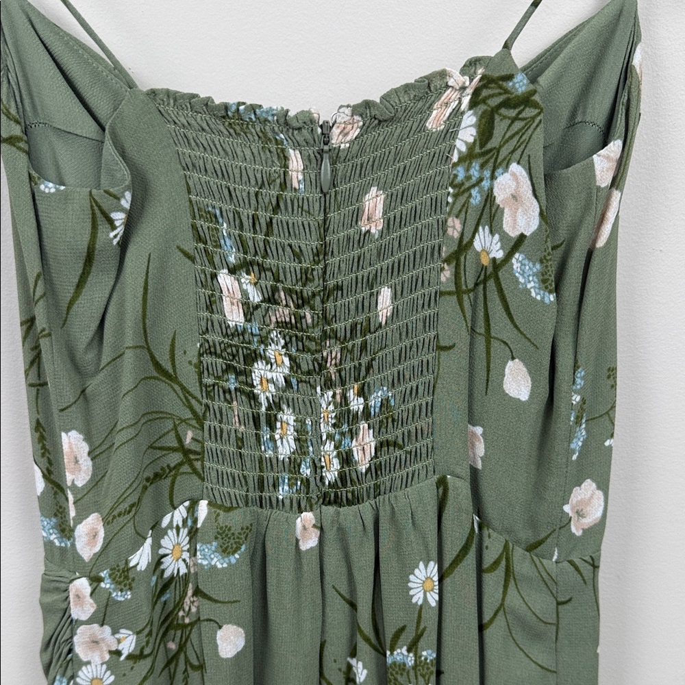 ❌❌SOLD❌❌NEW Reformation Kourtney Sage Floral Maxi Dress in Bonita 2 - Picture 11 of 16